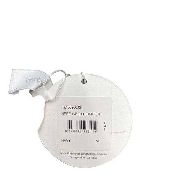 Finders Keepers Here We Go Jumpsuit Navy Blue‎ Size Medium - Picture 12 of 13